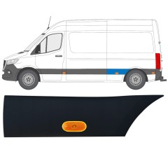 Modanatura laterale parafango posteriore con lampada per Mercedes Sprinter 2018- / Sinistra / Set 12969