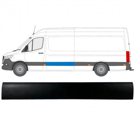 Modanatura laterale per Mercedes Sprinter 2018- / Sinistra 12933