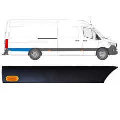 Modanatura laterale parafango posteriore con lampada per Mercedes Sprinter 2018- / Destra / Set 12970