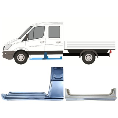 Set di pannelli di riparazione per Mercedes Sprinter 2006-2018 / Sinistra / 15088