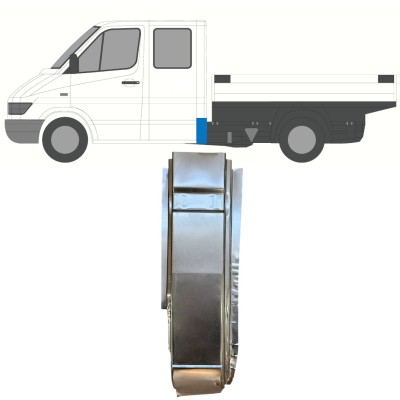 Lamiera di riparazione dell'angolo posteriore per Mercedes Sprinter 1995-2006 / Sinistra 16399