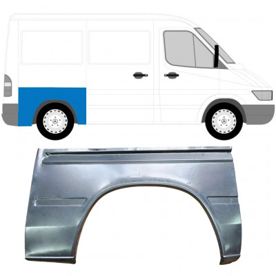 Pannello di riparazione parafango posteriore per Mercedes Sprinter 1995- / SWB / Destra 5869