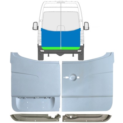 Pannello di riparazione porta posteriore per Mercedes Sprinter 2006-2018 / Set 10517