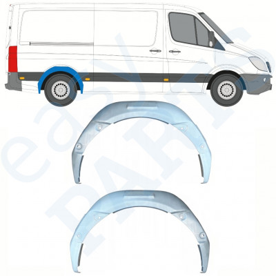 MERCEDES SPRINTER 2006- PANNELLO DI RIPARAZIONE DELLA RUOTA POSTERIORE INTERNA / SET