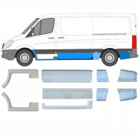 Set di pannelli di riparazione per Mercedes Sprinter 2006- / MWB / Sinistra+Destra /  10258