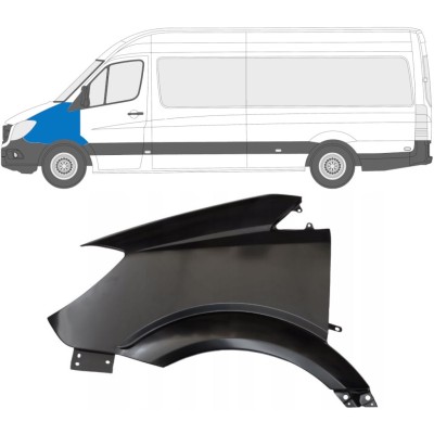 Parafango anteriore per Mercedes Sprinter 2006-2018 / Sinistra 14947