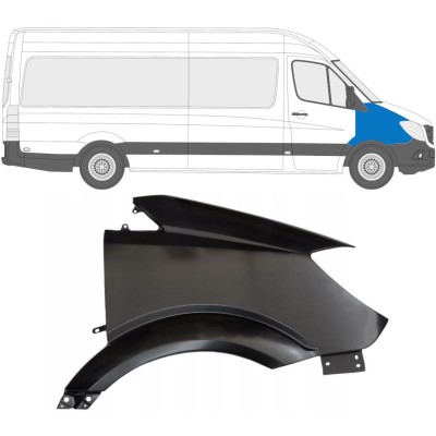 Parafango anteriore per Mercedes Sprinter 2006-2018 / Destra 14946