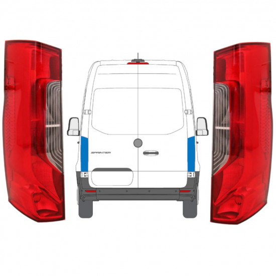 Fanale posteriore per Mercedes Sprinter 2018- / Sinistra+Destra / Set 12925