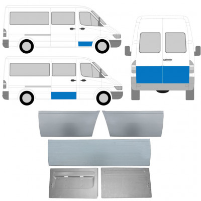 MERCEDES SPRINTER 1995-2006 OUTER PORTA PANNELLO DI RIPARAZIONE / SET