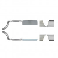 Set di pannelli di riparazione per Mercedes Sprinter 1995-2006 / SWB / Sinistra+Destra /  6748