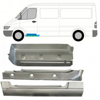 Lamiera di riparazione sottoporta interno, parafango e gradino anteriore per Mercedes Sprinter 1995-2006 / Sinistra / Set 10530