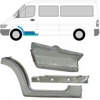 Lamiera di riparazione sottoporta interno, parafango e gradino anteriore per Mercedes Sprinter 1995-2006 / Sinistra / Set 10522