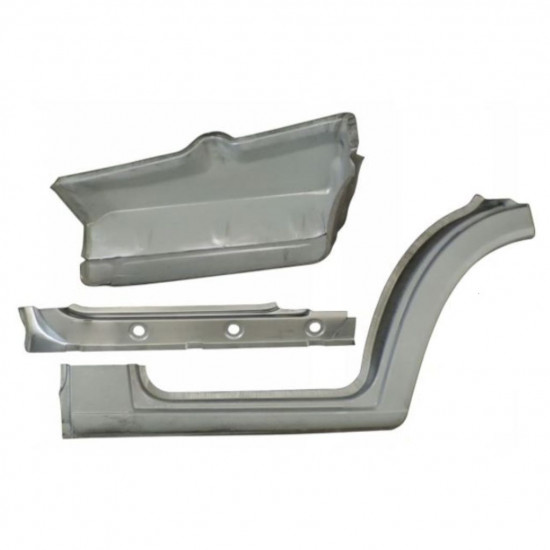 Lamiera di riparazione sottoporta interno, parafango e gradino anteriore per Mercedes Sprinter 1995-2006 / Destra / Set 10521