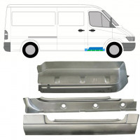 Lamiera di riparazione sottoporta interno, parafango e gradino anteriore per Mercedes Sprinter 1995-2006 / Destra / Set 10529