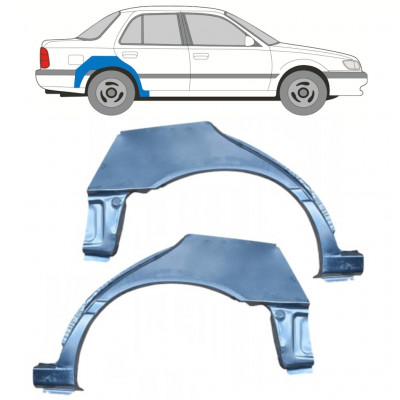 Pannello di riparazione parafango posteriore per Nissan Sunny N14 1991-1994 / Sinistra+Destra / Set 11054