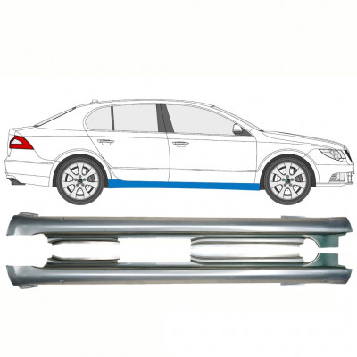 Pannello di riparazione sottoporta lamiera per Skoda Superb 2008-2015 / Sinistra+Destra / Set 10759