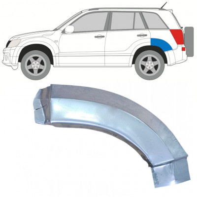 Pannello di riparazione sezione posteriore parafango posteriore per Suzuki Grand Vitara 2005-2012 / Sinistra 7849