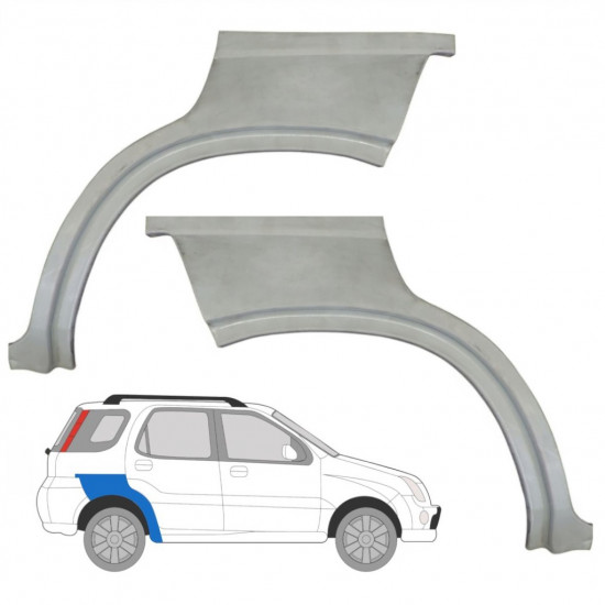 Pannello di riparazione parafango posteriore per Suzuki Ignis 2000-2003 / Sinistra+Destra / Set 10415