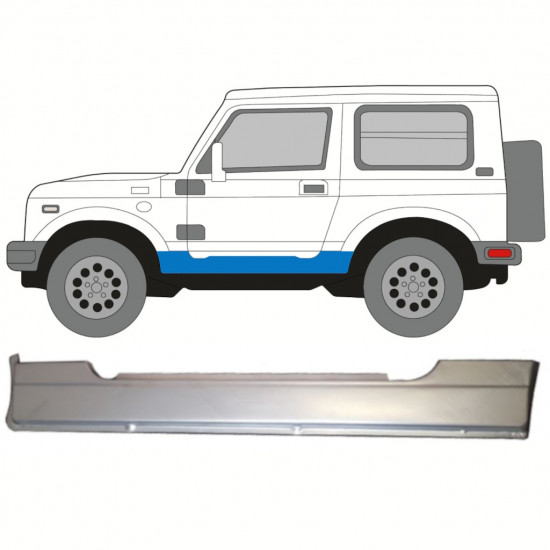 Sottoporta Lamiera Completo per Suzuki Samurai 1981-1998 / Sinistra 8249