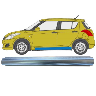 Pannello di riparazione sottoporta lamiera per Suzuki Swift 2010-2017 / Sinistra 16368