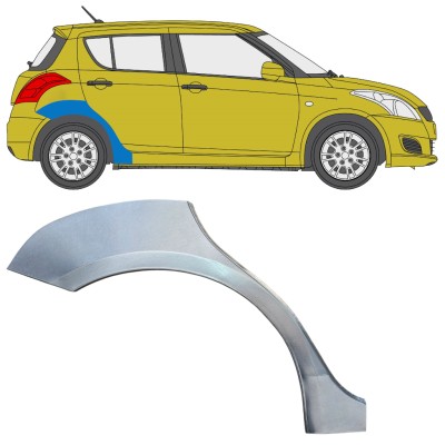 Pannello di riparazione parafango posteriore per Suzuki Swift 2010-2017 / Destra 16364