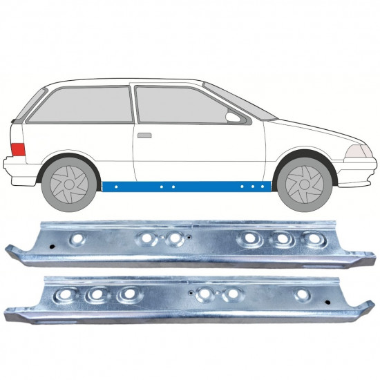 Sottoporta interno per Suzuki Swift 1988-2004 / Sinistra / Destra / Sinistra / Destra 12824