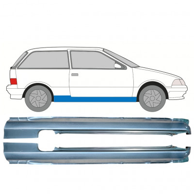 Pannello di riparazione sottoporta lamiera per Suzuki Swift 1988-2004 / Sinistra+Destra / Set 9846