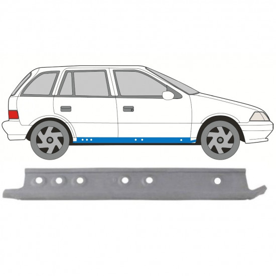 SUZUKI SWIFT 1988-2004 5 PORTA PANNELLO DI RIPARAZIONE DELLA SOGLIA INTERNA / DESTRA