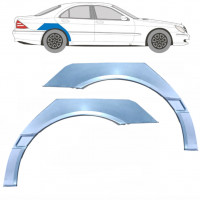 Pannello di riparazione parafango posteriore per Mercedes S-class 1998-2005 / Sinistra+Destra / Set 9221