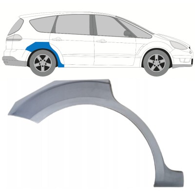 Pannello di riparazione parafango posteriore per Ford S-MAX 2006-2015 / Destra 15172