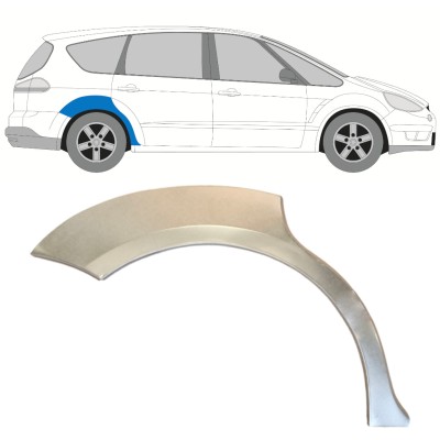 Pannello di riparazione parafango posteriore per Ford S-MAX 2006-2015 / Destra 14764