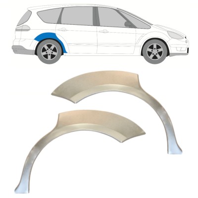 Pannello di riparazione parafango posteriore per Ford S-MAX 2006-2015 / Sinistra+Destra / Set 14766