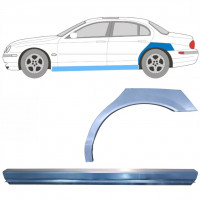 Pannello di riparazione sottoporta e parafango posteriore per Jaguar S-Type 1999-2007 / Sinistra / Set 12624