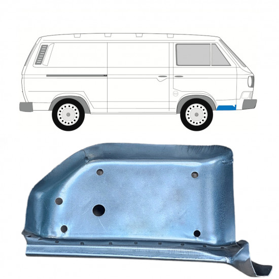 Pannello di riparazione gradino anteriore per VW Transporter T3 1979-1992 / Destra 8160