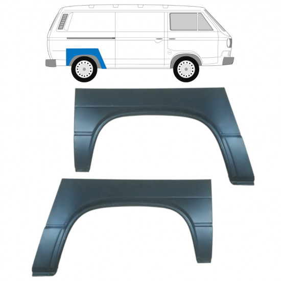 Pannello di riparazione parafango posteriore per VW Transporter T3 1979-1992 / Sinistra+Destra / Set 9779