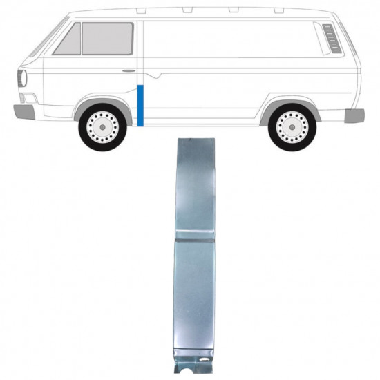 Pannello di riparazione del montante per VW Transporter T3 1979-1992 / Sinistra 11626