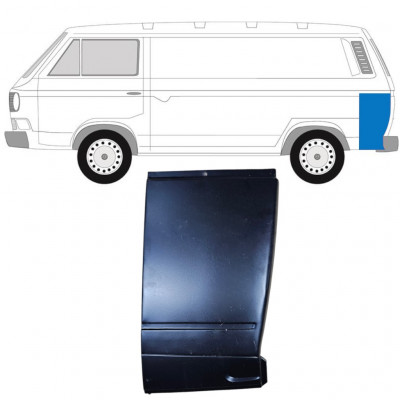 Lamiera di riparazione dell'angolo posteriore per VW Transporter T3 1979-1992 / Sinistra 11629