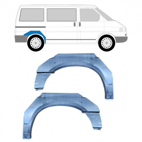 Pannello di riparazione parafango posteriore per VW Transporter T4 1990-2003 / SWB / Sinistra+Destra / Set 9446