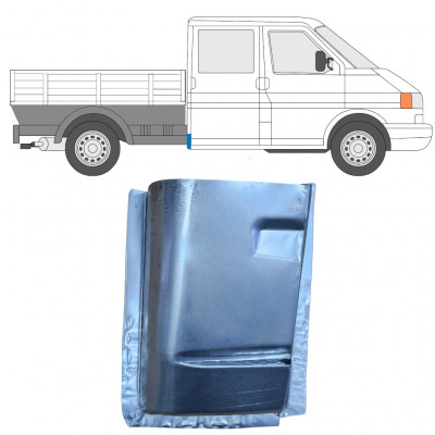 Lamiera di riparazione dell'angolo posteriore per VW Transporter T4 1990-2003  Doppia cabina / Destra 11776