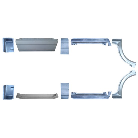 Set di pannelli di riparazione per Volkswagen Transporter T4 1990-2003 / Sinistra+Destra / 16914
