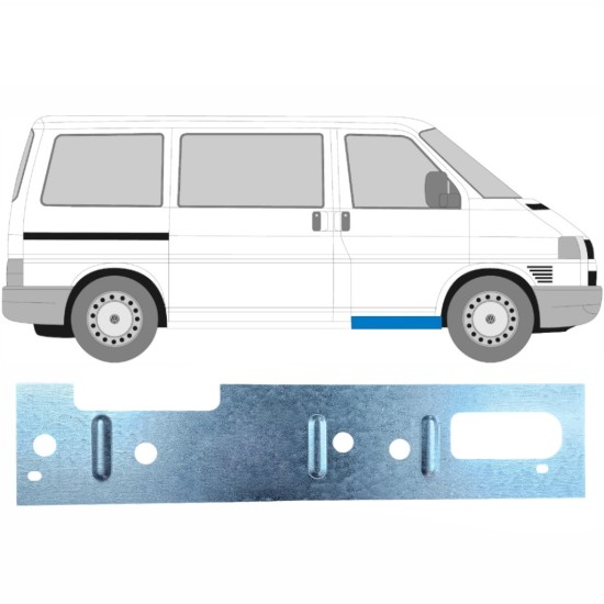 Lamiera di riparazione del rivestimento della porta anteriore interno per Volkswagen Transporter T4 1990-2003 / Sinistra = Destra (simmetrico) 17274