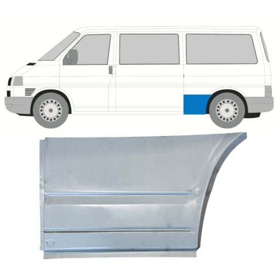 Pannello di riparazione parafango posteriore per Volkswagen Transporter T4 1990-2003 / Sinistra 15076 Pannello di riparazione parafango posteriore per Volkswagen Transporter T4 1990-2003 / Sinistra 15076