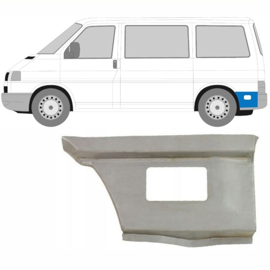 Pannello di riparazione parafango posteriore dietro la ruota per Volkswagen Transporter T4 1990-2003 / Sinistra 15997