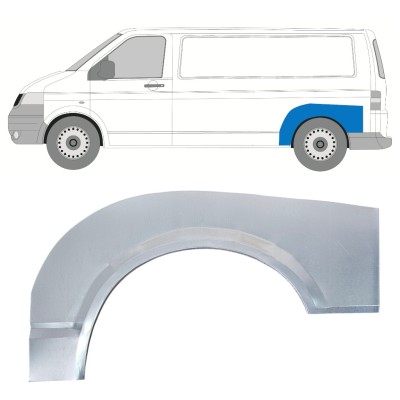 Pannello di riparazione parafango posteriore per Volkswagen Transporter T5 2003-2015 / Sinistra 16371