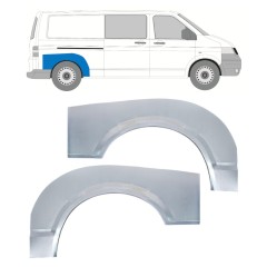 Pannello di riparazione parafango posteriore per Volkswagen Transporter T5 2003-2015 / Sinistra+Destra / Set 16372