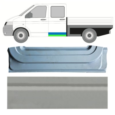 Lamiera di riparazione interno ed esterno porta posteriore per Volkswagen Transporter T5 2003-2015 / Sinistra / Set 16877