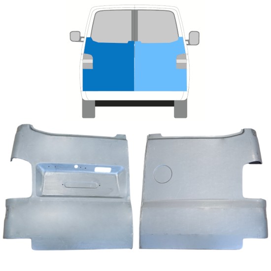 Pannello di riparazione porta posteriore per Volkswagen Transporter T5 2003-2015 / Sinistra+Destra / Set 15060