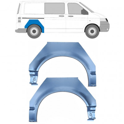 Pannello di riparazione parafango posteriore per VW Transporter T5 2003-2015 / Sinistra+Destra / Set 10450