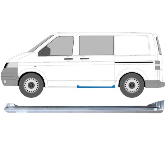 Sottoporta per porta scorrevole per Volkswagen Transporter T5 2003-2015 / Sinistra 16976