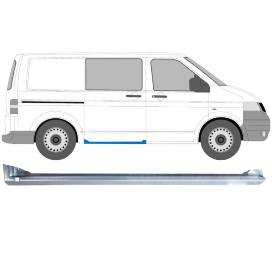 Sottoporta per porta scorrevole per Volkswagen Transporter T5 2003-2015 / Destra 16975